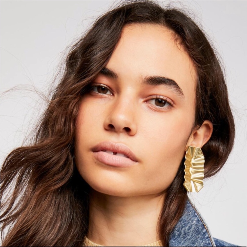Free People Gold Foil earrings - Picture 2 of 5